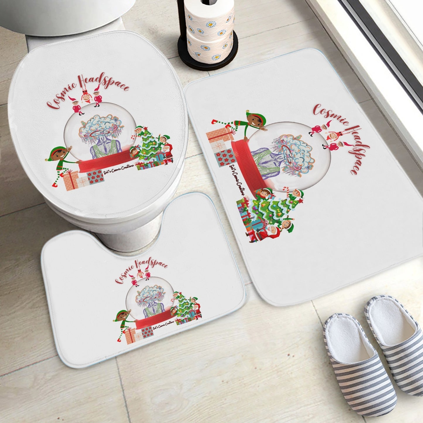 778. 3 Pcs Toilet Rug Set