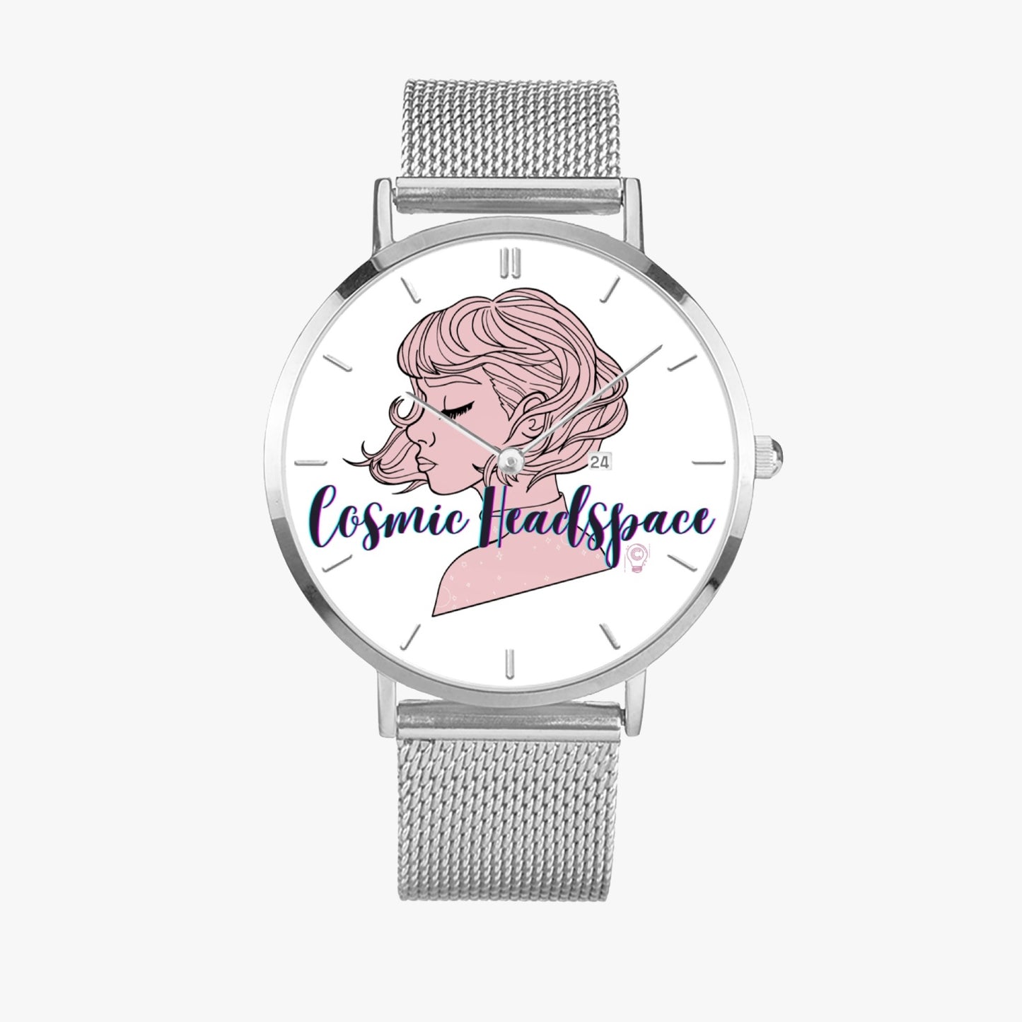 168. Stainless Steel Perpetual Calendar Quartz Watch (With Indicators)