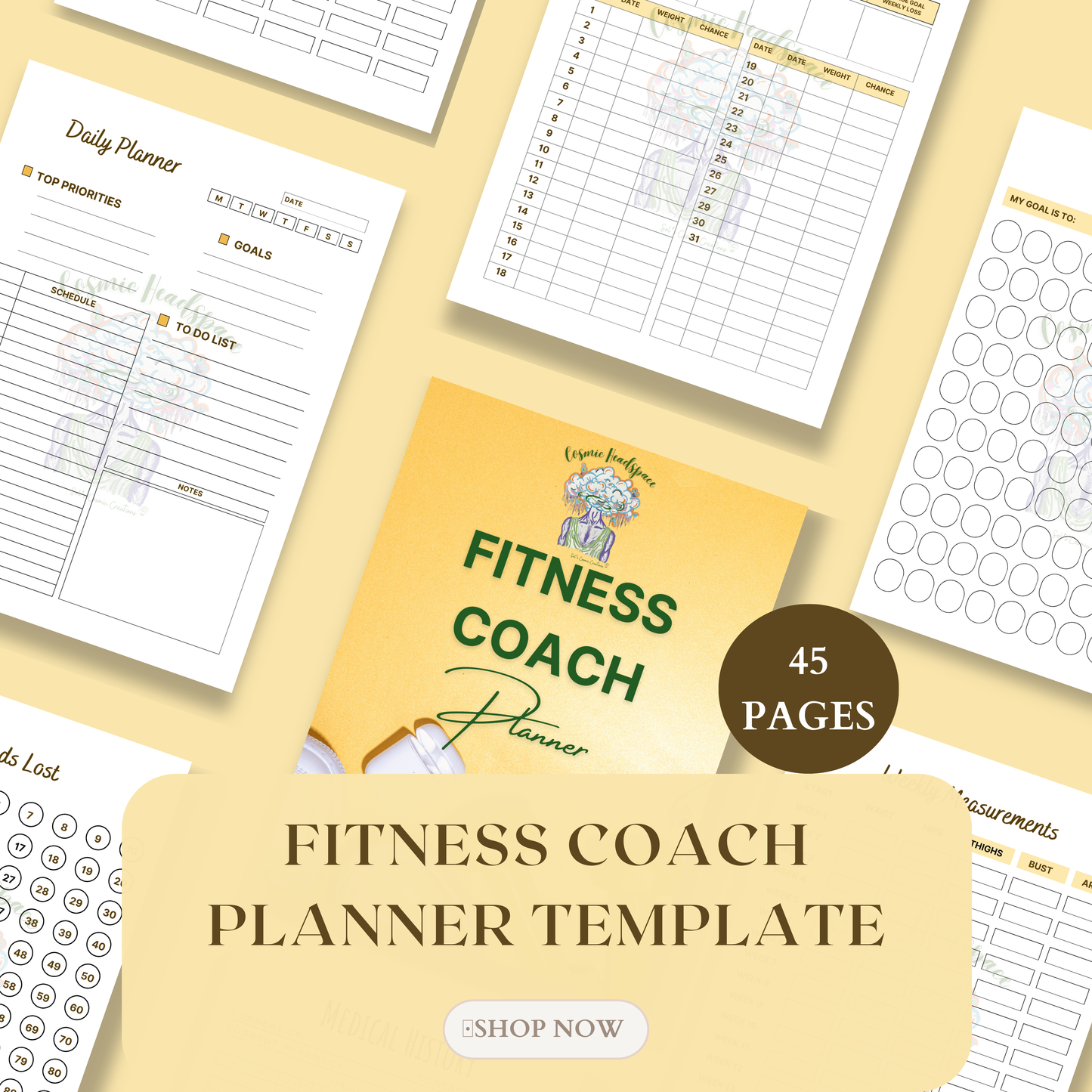 FITNESS COACH PLANNER Template