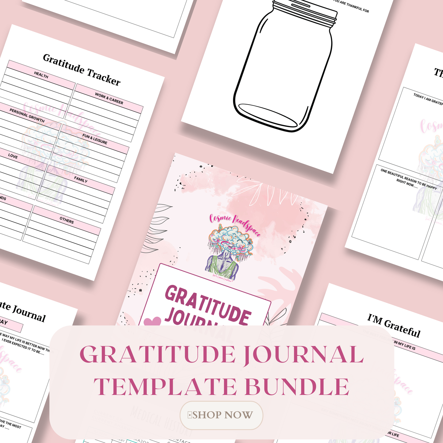 GRATITUDE JOURNAL TEMPLATE Bundle