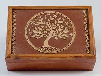 FBA156 - 5"x7" acacia wood Tree