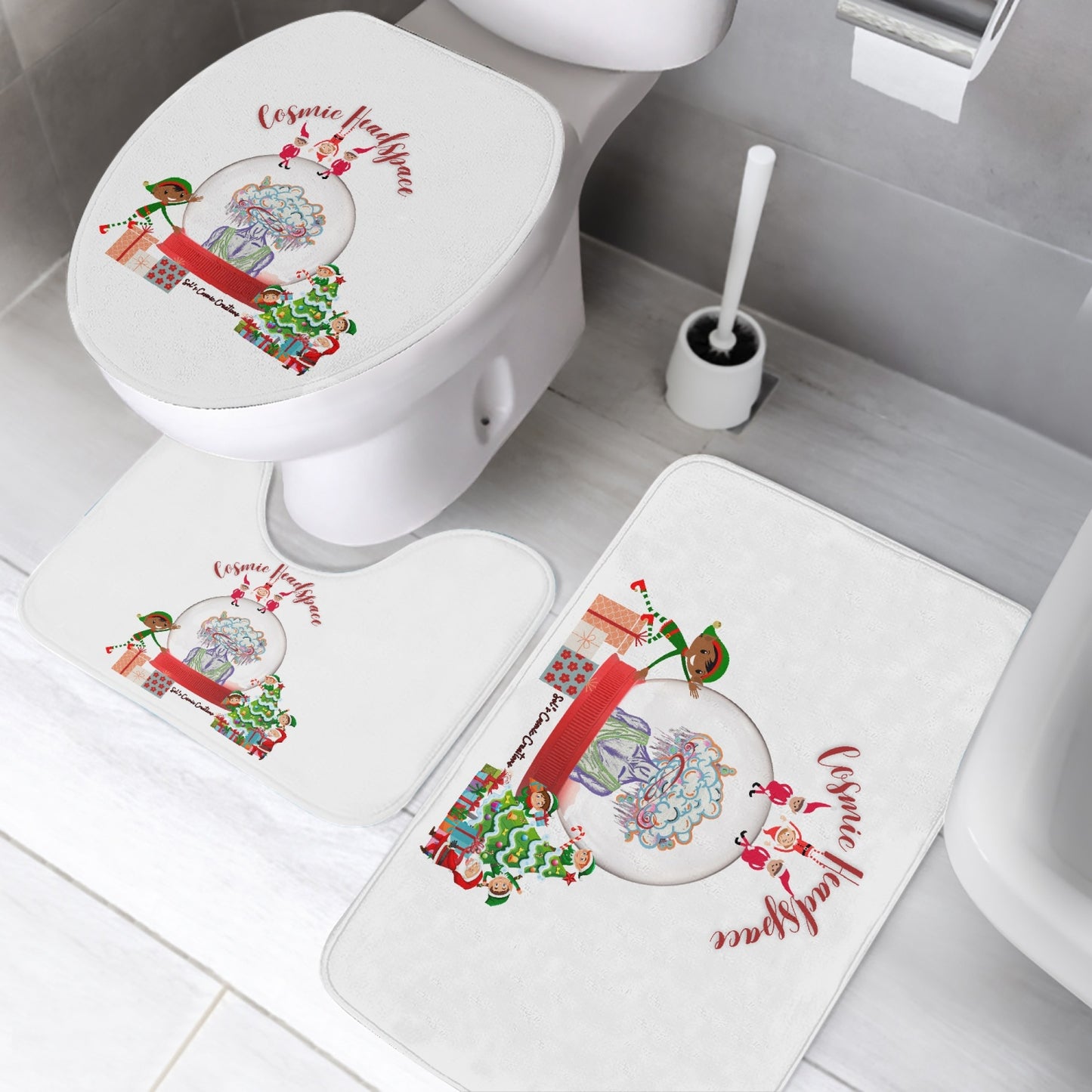 778. 3 Pcs Toilet Rug Set