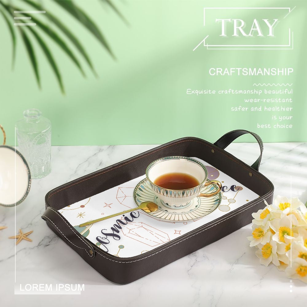 833. PU Leather Tray