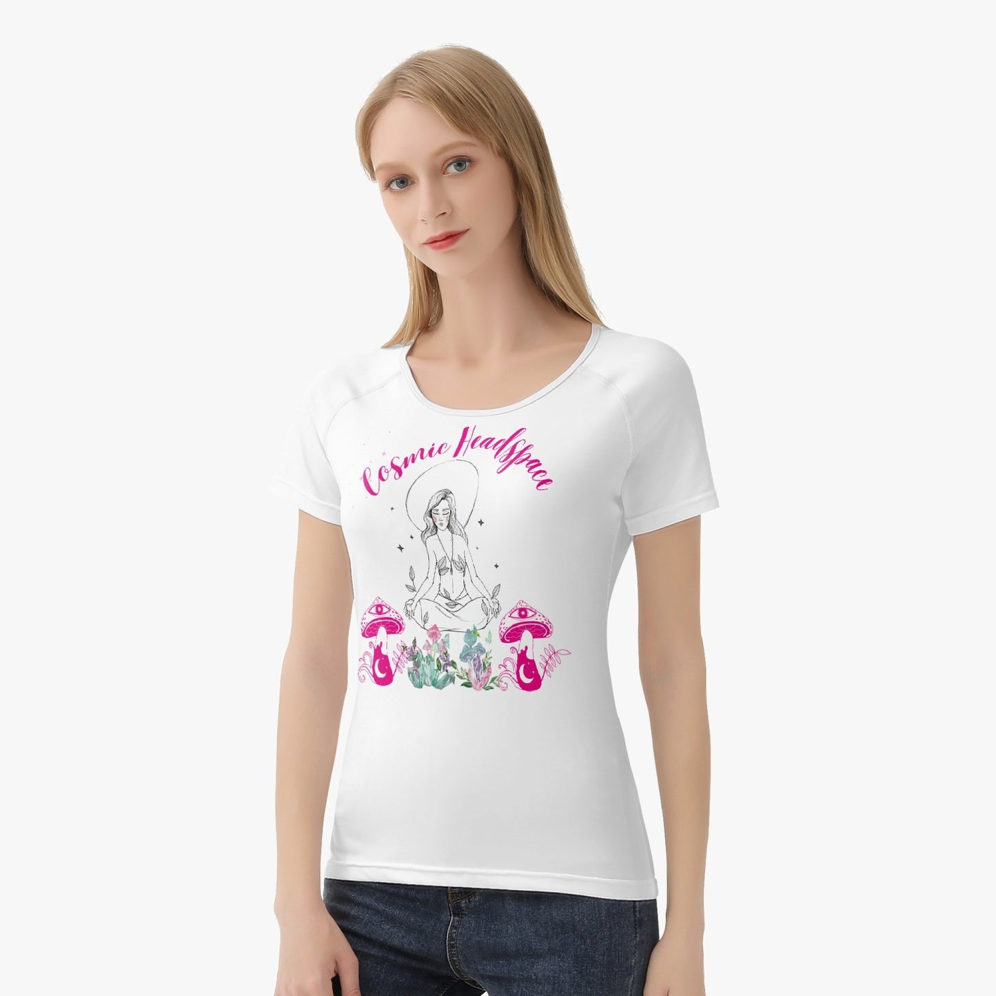 220. Handmade AOP Women T-shirt