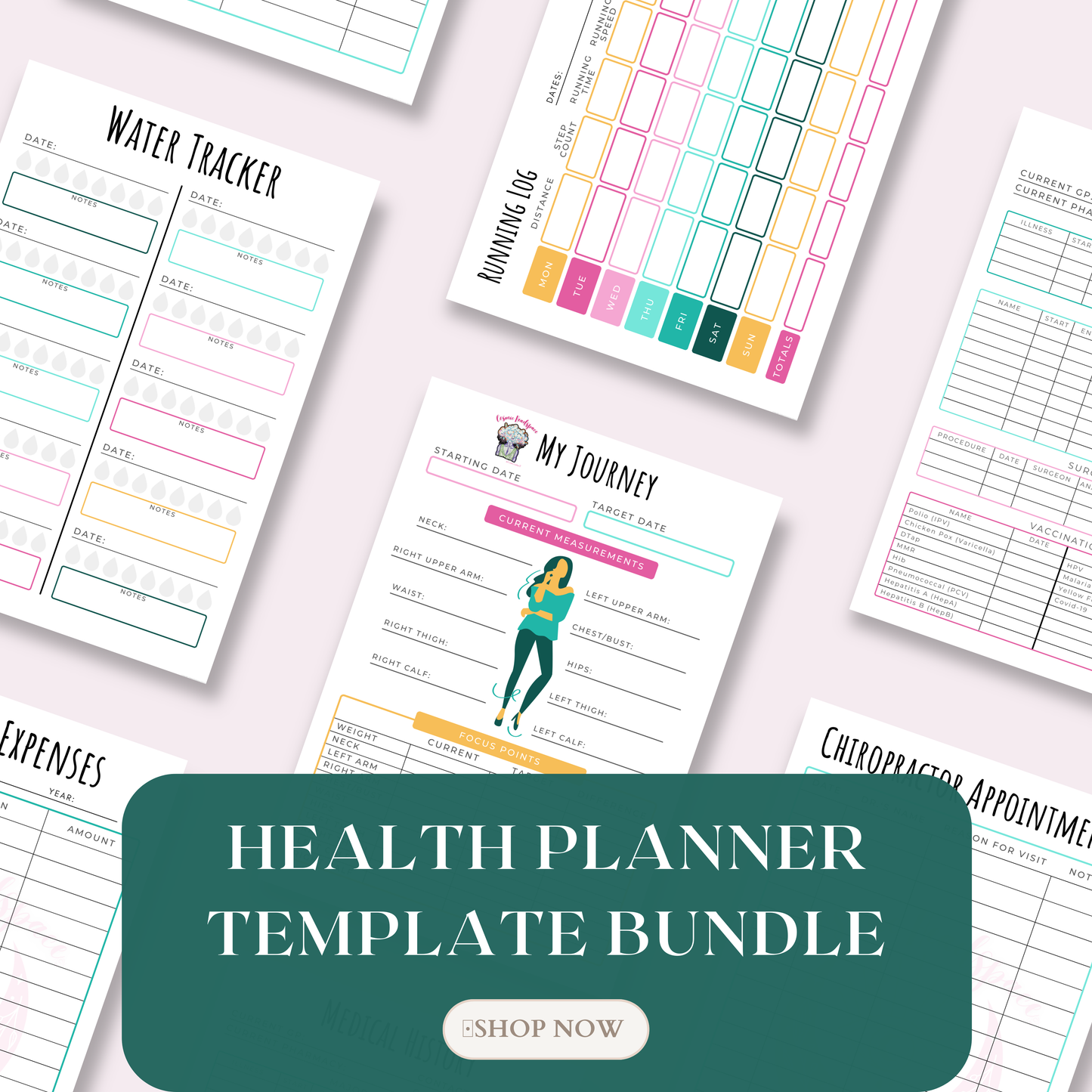 HEALTH Planner template bundle