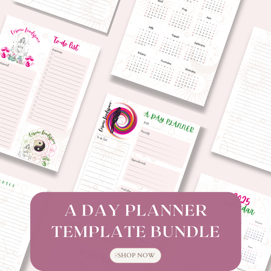 Digital "A DAY PLANNER" Template