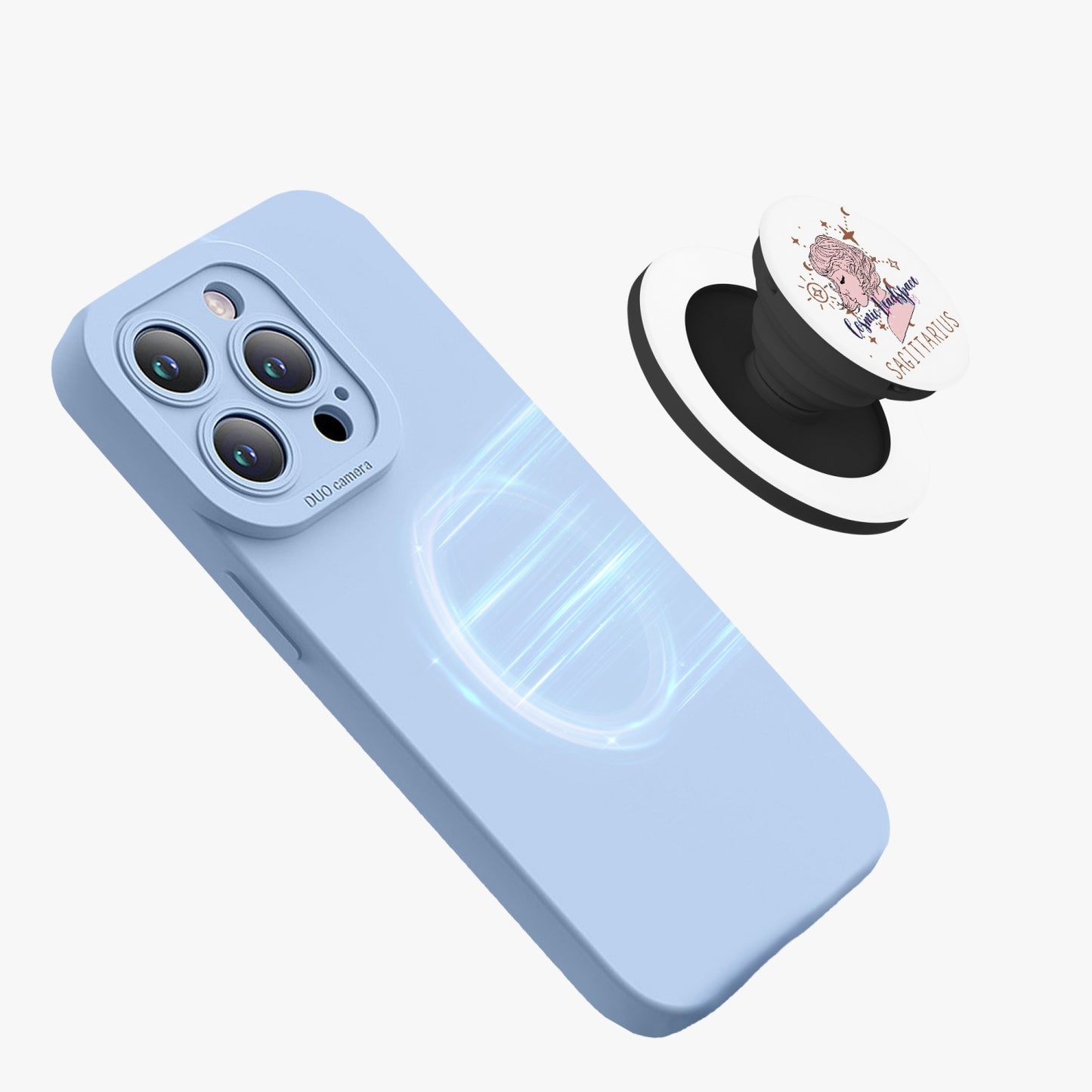 981. Magnetic Collapsible Grip And Stand