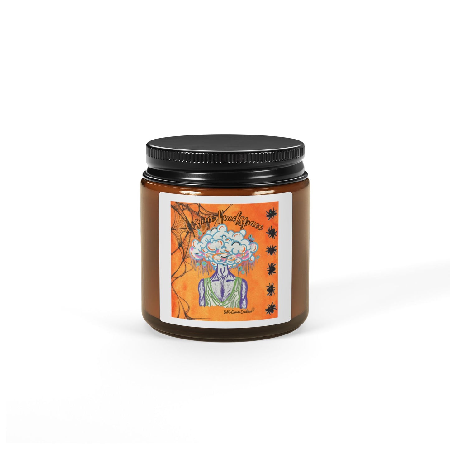 Scented Soy Candle (Multi-Size, Amber Jar)