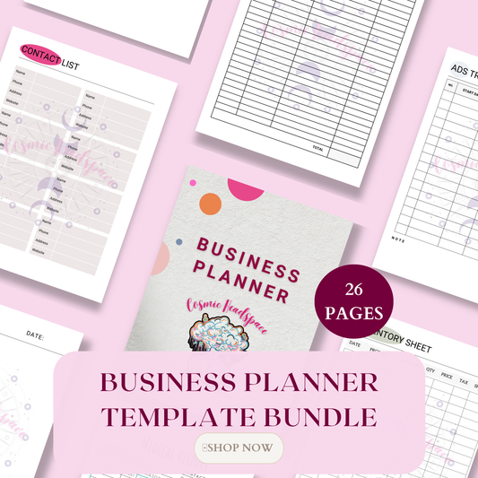 BUSINESS PLANNER TEMPLATE Bundle