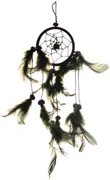 RDC30BK - 2 1/2" Black dream catcher