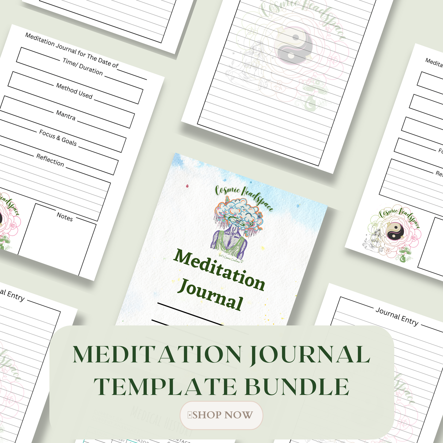 MEDITATION JOURNAL TEMPLATE Bundle