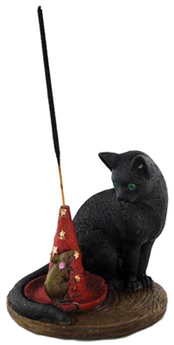 IB978 - Magical Cat & Mouse incense Holder