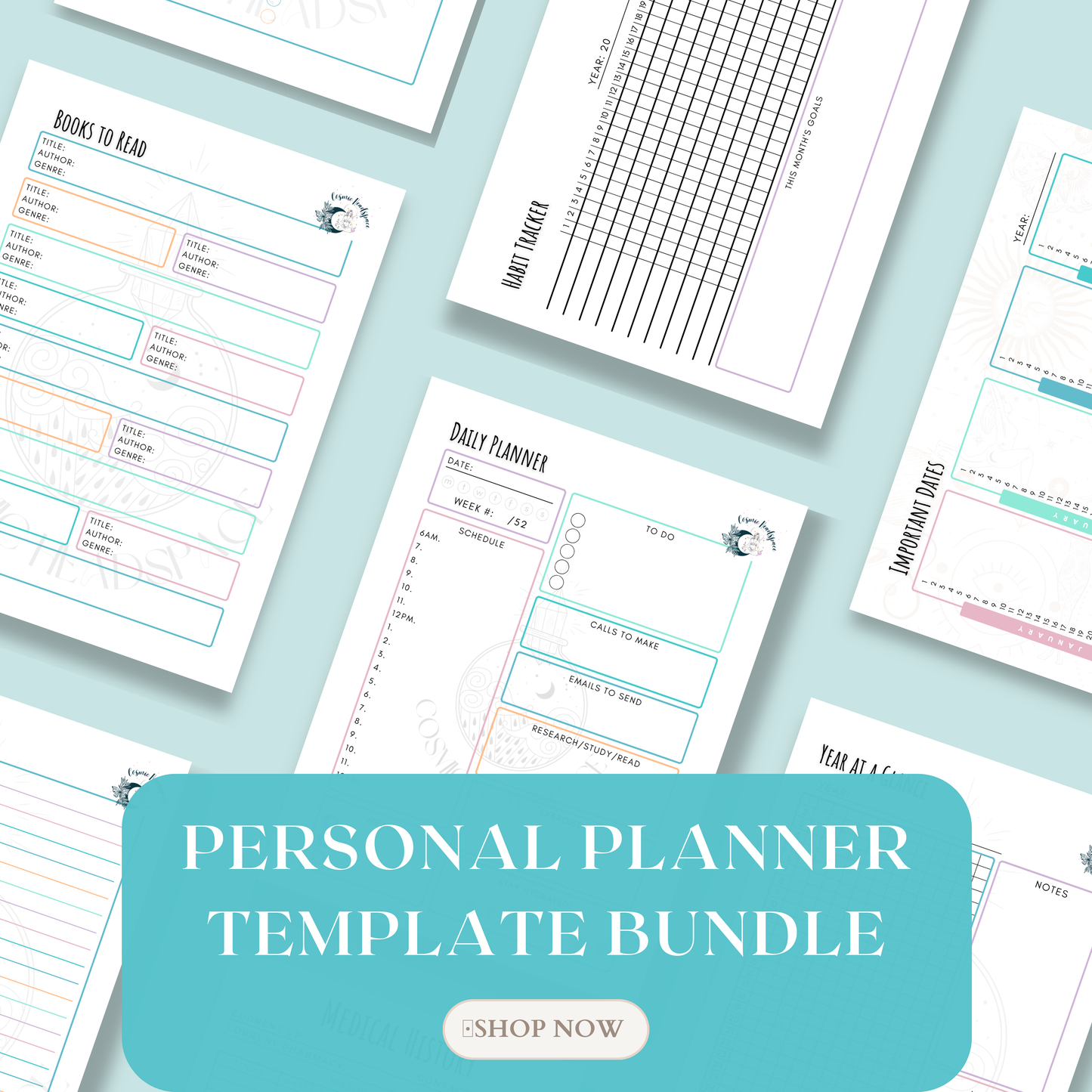 PERSONAL PLANNER Template Bundle