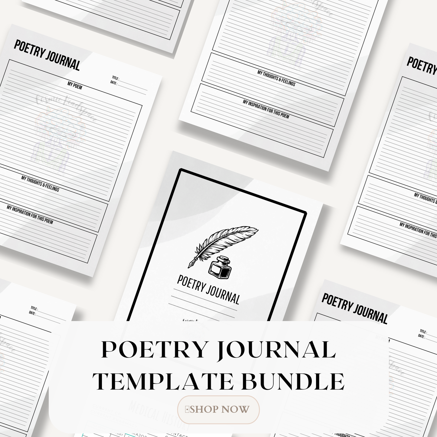 POETRY JOURNAL TEMPLATE Bundle