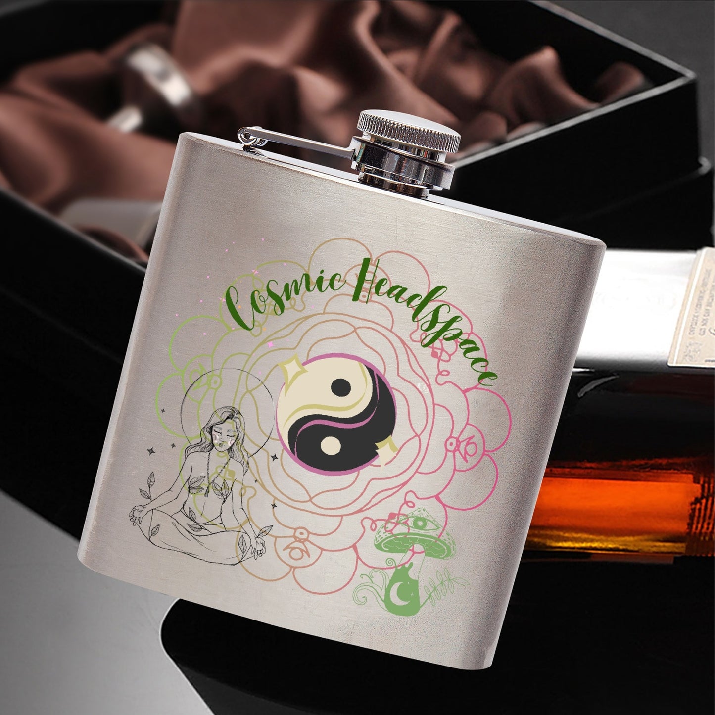 433. 6oz Stainless Steel Hip Flask